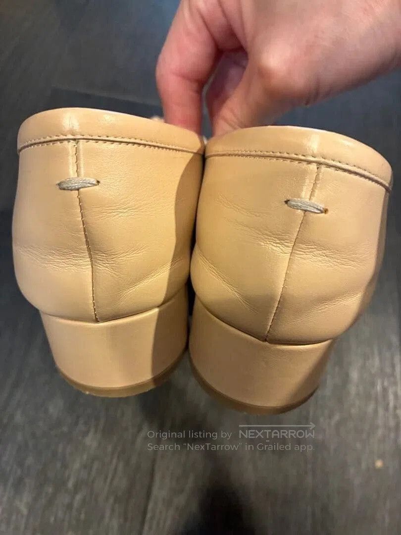 Maison Margiela Maison Margiela Beige Tabi Low Heel Ballerinas. Size US 8.5 / IT 38.5 - 4 Thumbnail