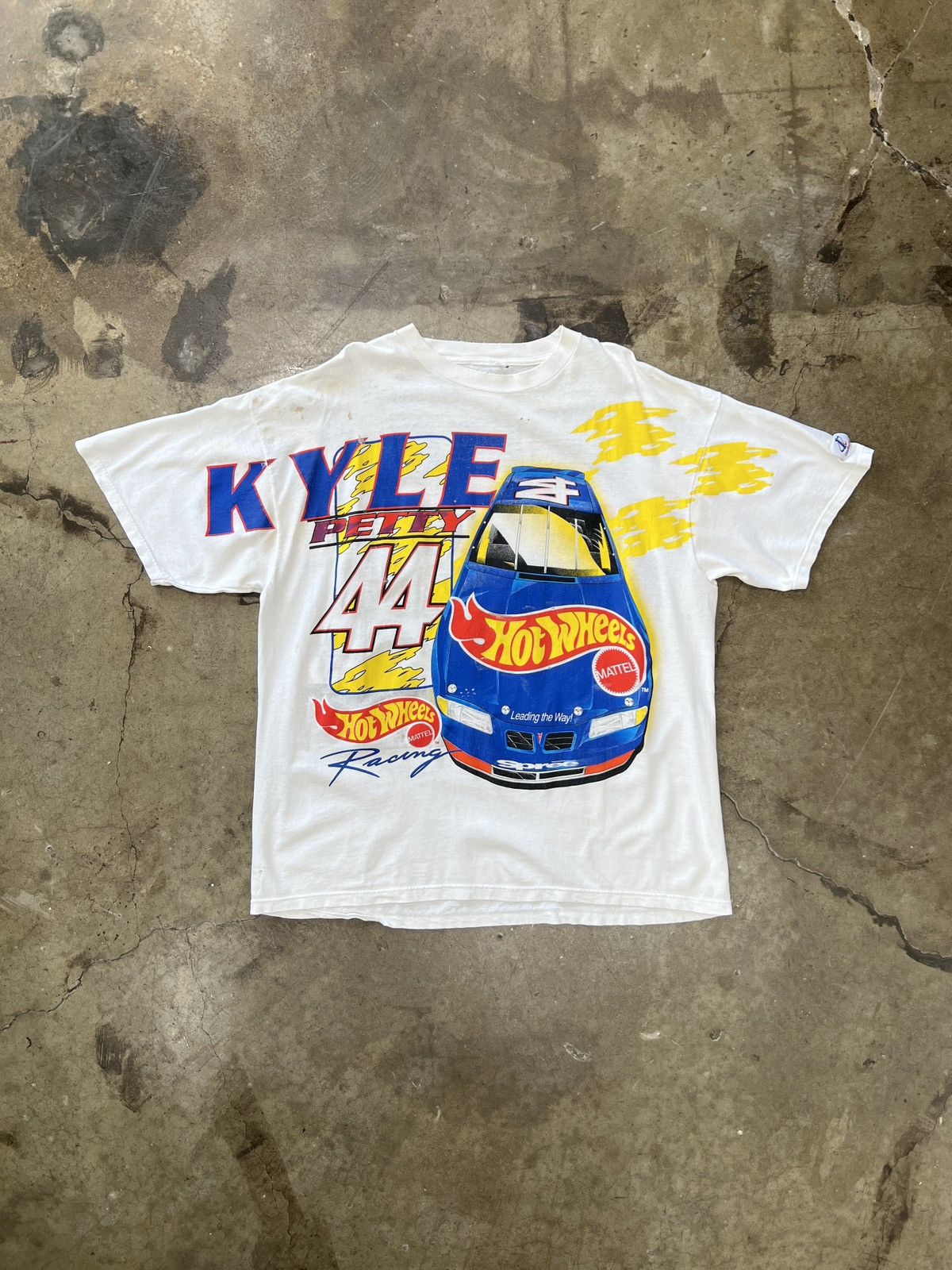 NASCAR Vintage 1997 Kyle Petty Track Attack Hot Wheels Tee XXL Size US XXL / EU 58 / 5 - 5 Thumbnail