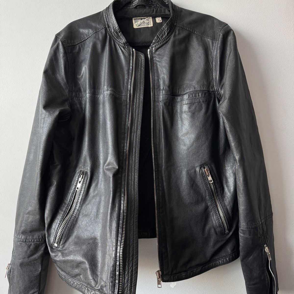 Vintage Violent Dreaming Black Leather Jacket Scandinavian Archive Size US M / EU 48-50 / 2 - 13 Thumbnail