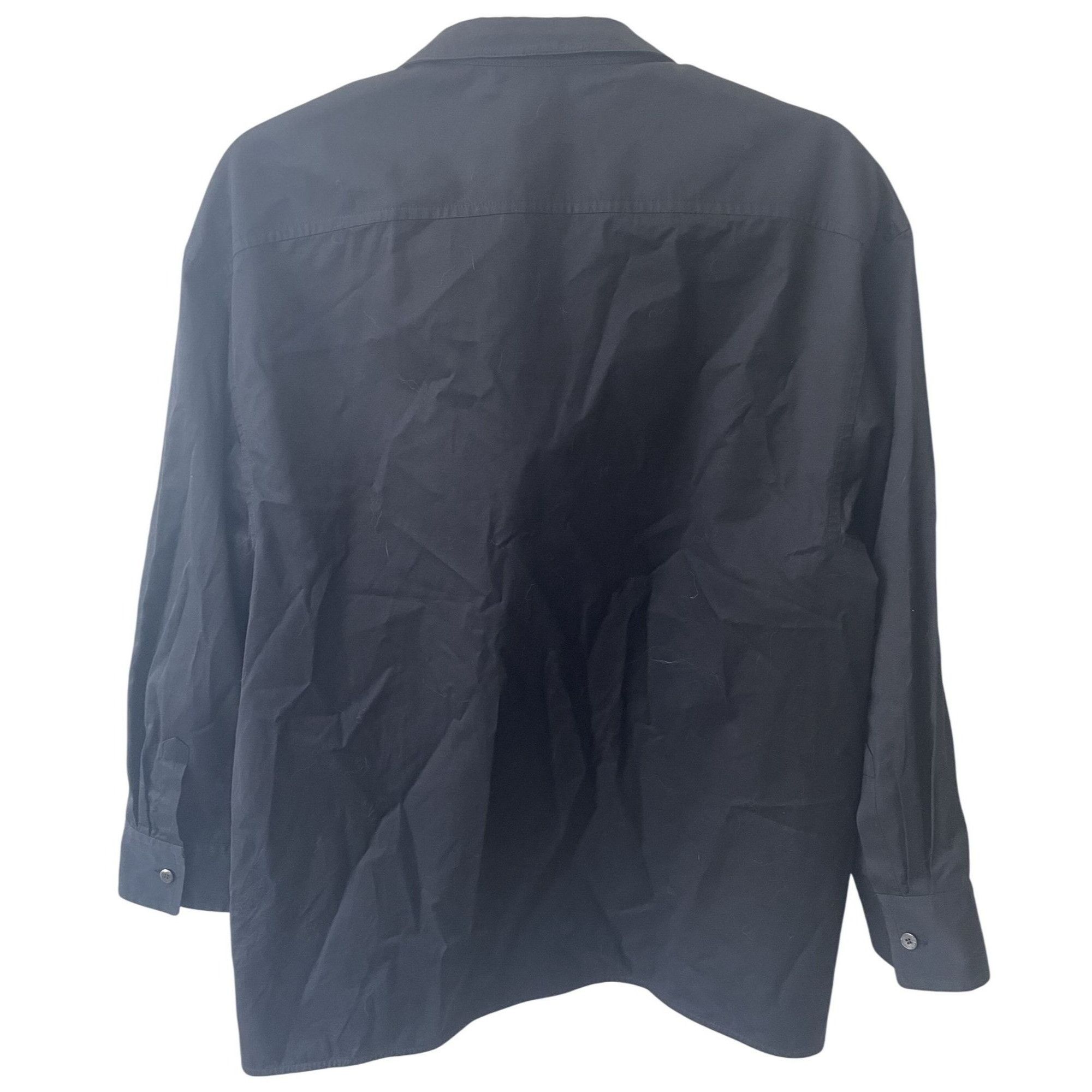 Hermes Hermès Womens Black Long-Sleeve Button-Up Shirt With Waist T Size XS / US 0-2 / IT 36-38 - 3 Thumbnail