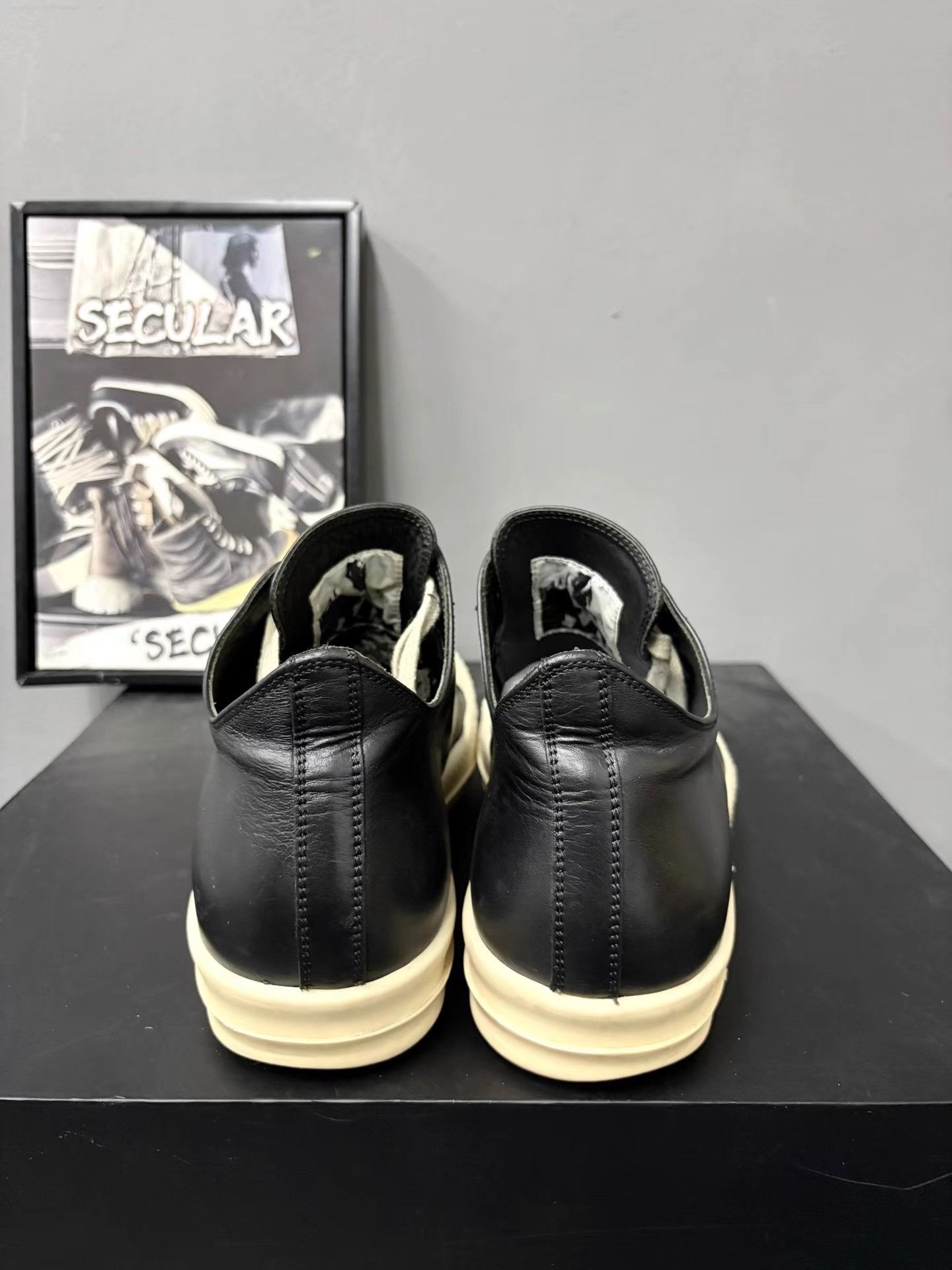 Rick Owens Rick Owens Classic Black White Low Sneakers K34 Size US 8.5 / EU 41-42 - 7 Thumbnail