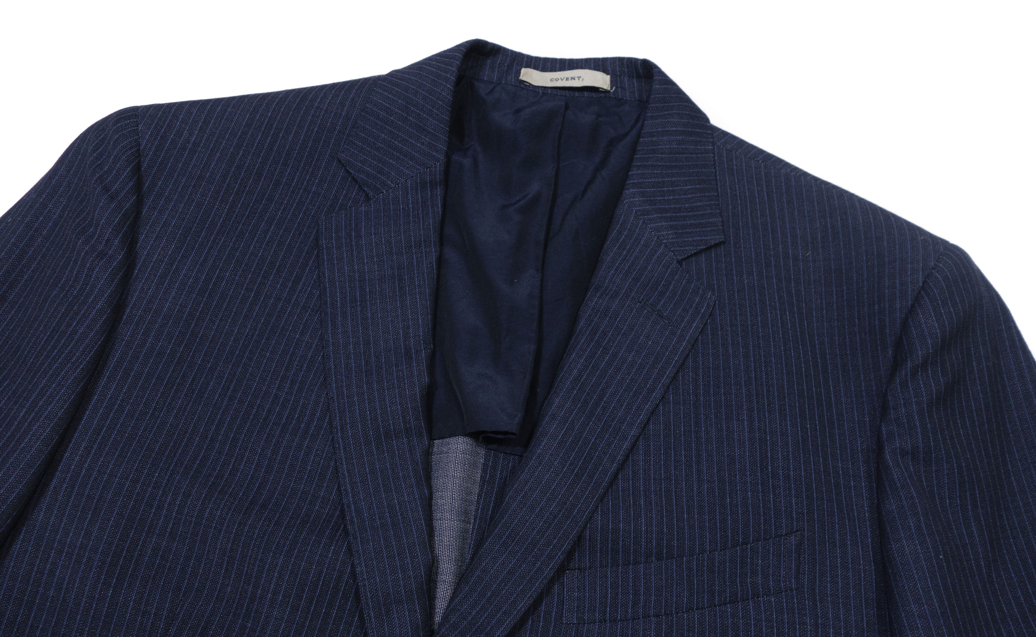 Boglioli Covent Pinstripe 100% Virgin Wool Drop 6 Suit Size 54R - 4 Thumbnail