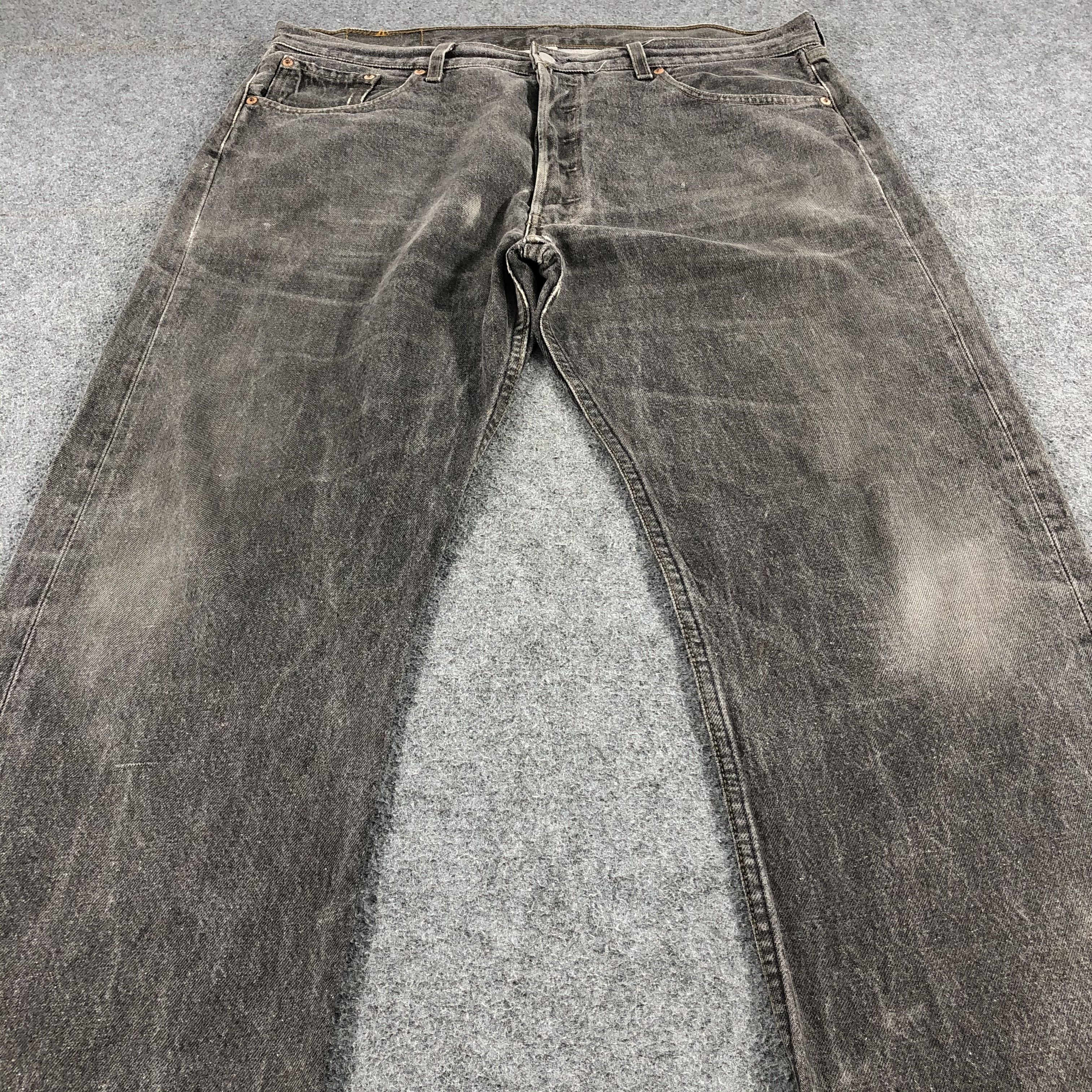 Levi's × Vintage Vintage 90s Faded Black Levis 501 Jeans-JM1511 Size US 39 - 3 Thumbnail