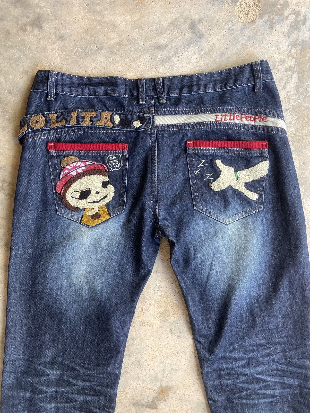 Japanese Brand Lolita Yoshitomo nara X Kurijyua little people jeans Size US 38 / EU 54 - 4 Thumbnail