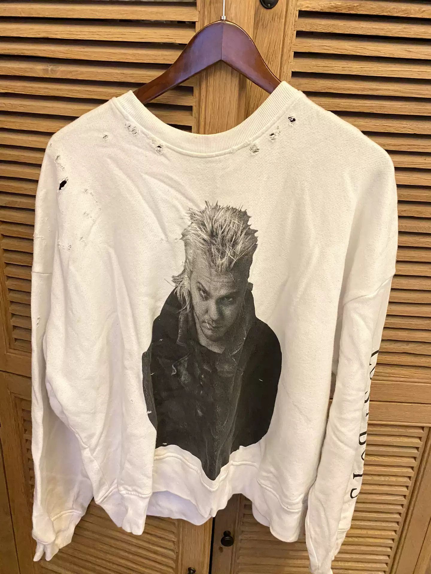 image of Amiri The Lost Boys Sleeves in White, Men's (Size XS)