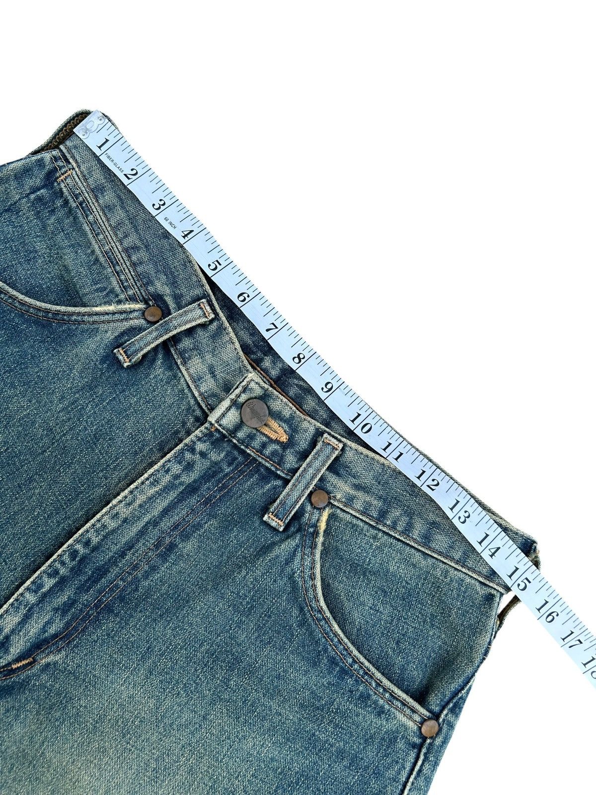 Kapital Vintage Buckle Back Wrangler Blue Bell Distressed Denim Jean Size US 30 / EU 46 - 13 Thumbnail