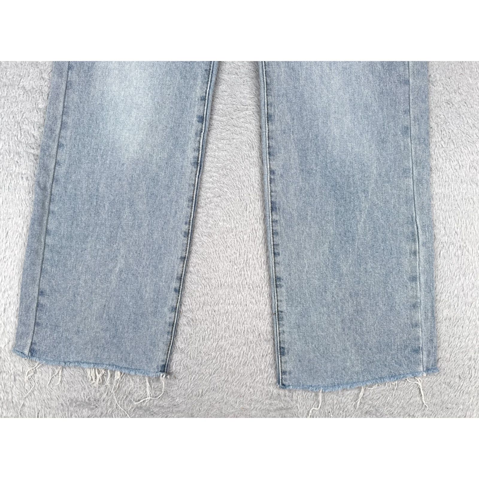 Vintage ThatsSoFetch Jeans Denim Wide-Leg 26x30 Light Wash Blue 5-Pocket Low Rise Retro Womens Size 26" / US 2 / IT 38 - 2 Thumbnail