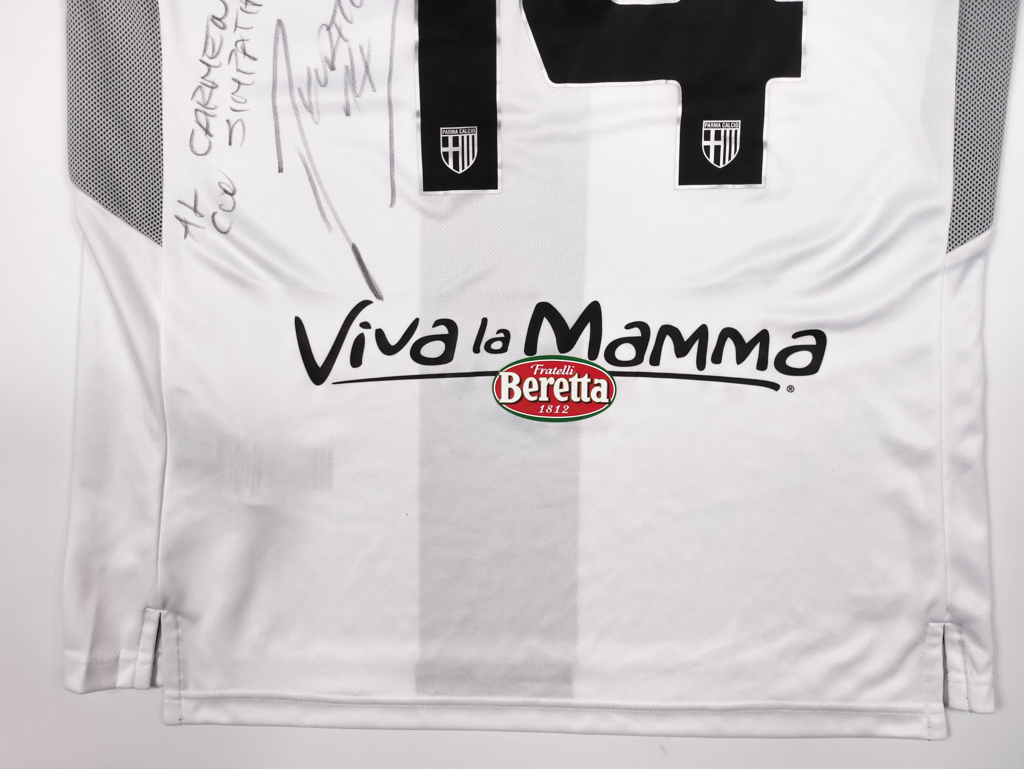 Errea Signed Matchworn Kurtić #14 Parma 2019 2020 Errea Home Shirt Size US XL / EU 56 / 4 - 14 Thumbnail