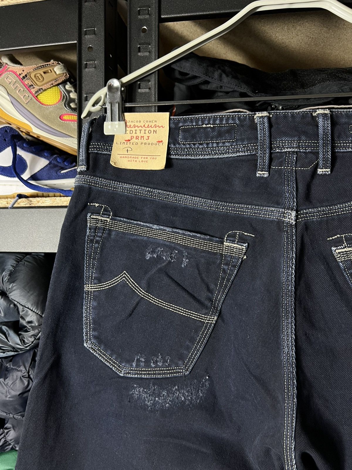 Jacob Cohen Jacob Cohen Premium Edition Denim Jeans Distressed Dark Blue Size US 32 / EU 48 - 6 Thumbnail
