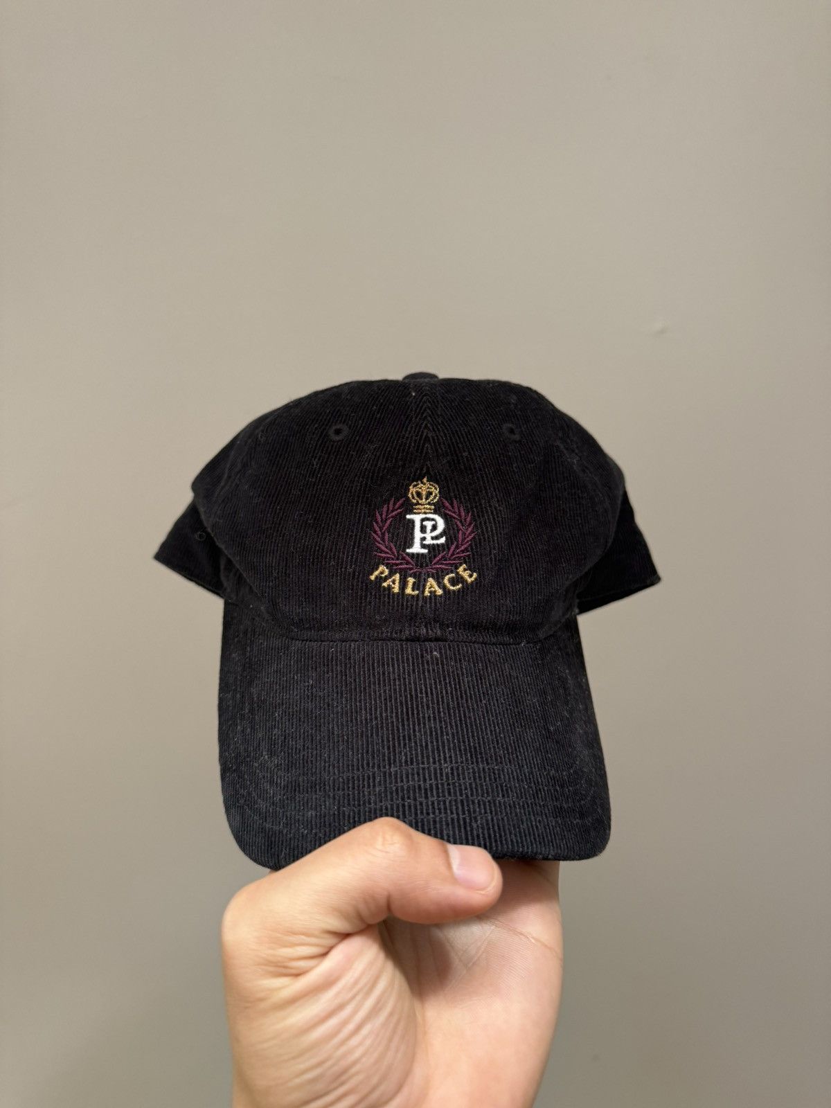 Palace Palace - Black Corduroy Logo Cap Size ONE SIZE - 2 Thumbnail
