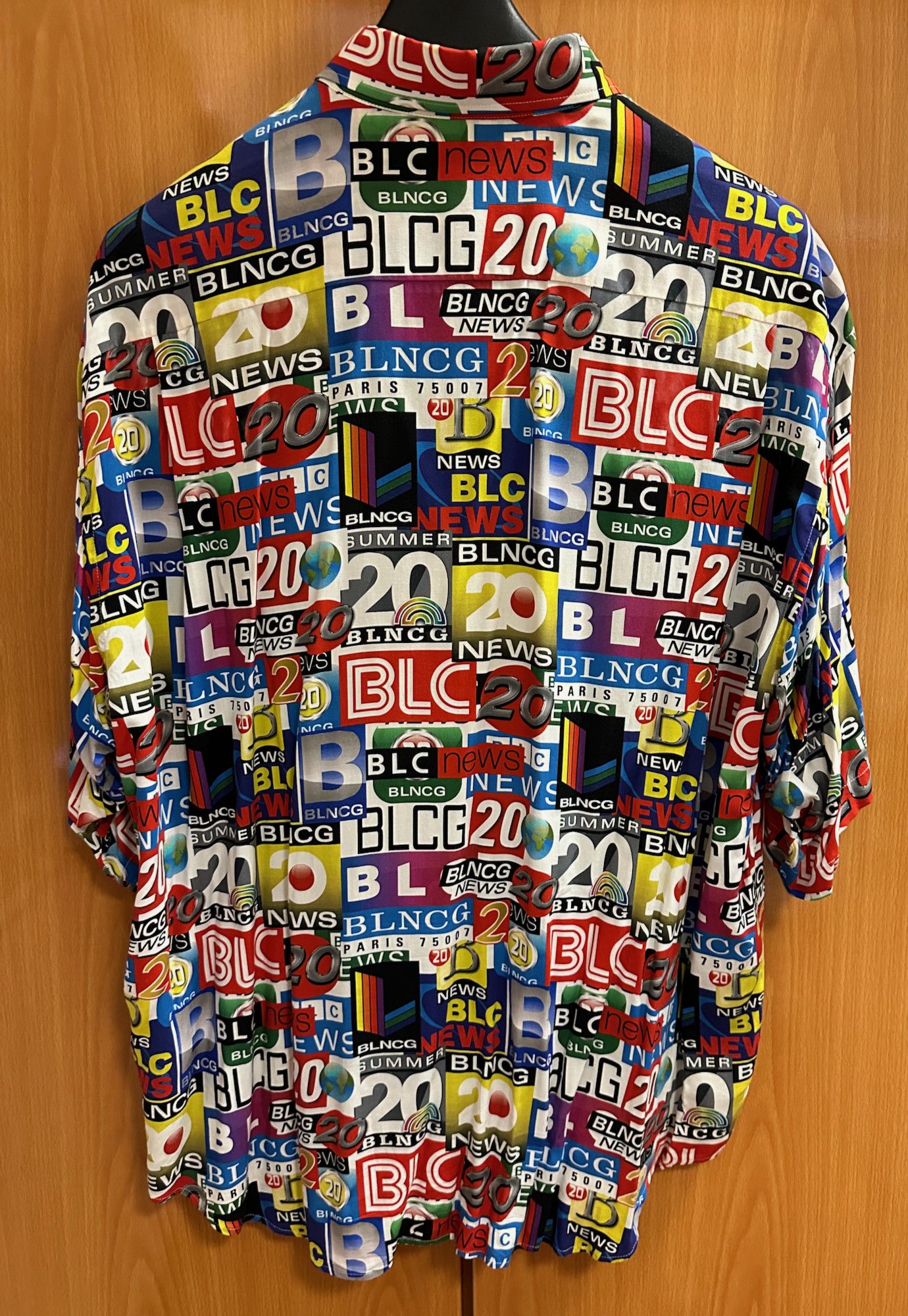 Balenciaga Balenciaga Multicolor Short Sleeve Shirt Size US M / EU 48-50 / 2 - 2 Thumbnail