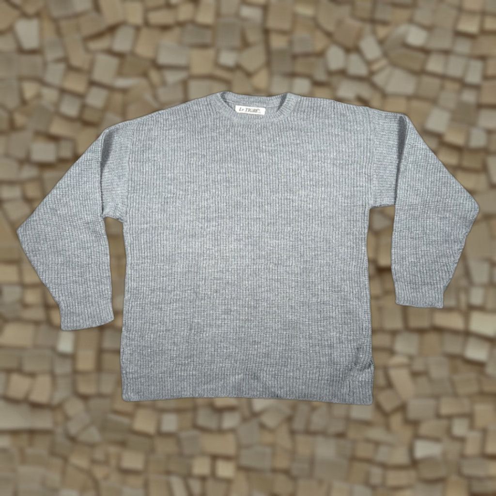 Vintage VINTAGE Le Tigre Sweater Adult 2XL Gray USA Acrylic Knit Oversized 90s Size US XXL / EU 58 / 5 - 1 Thumbnail