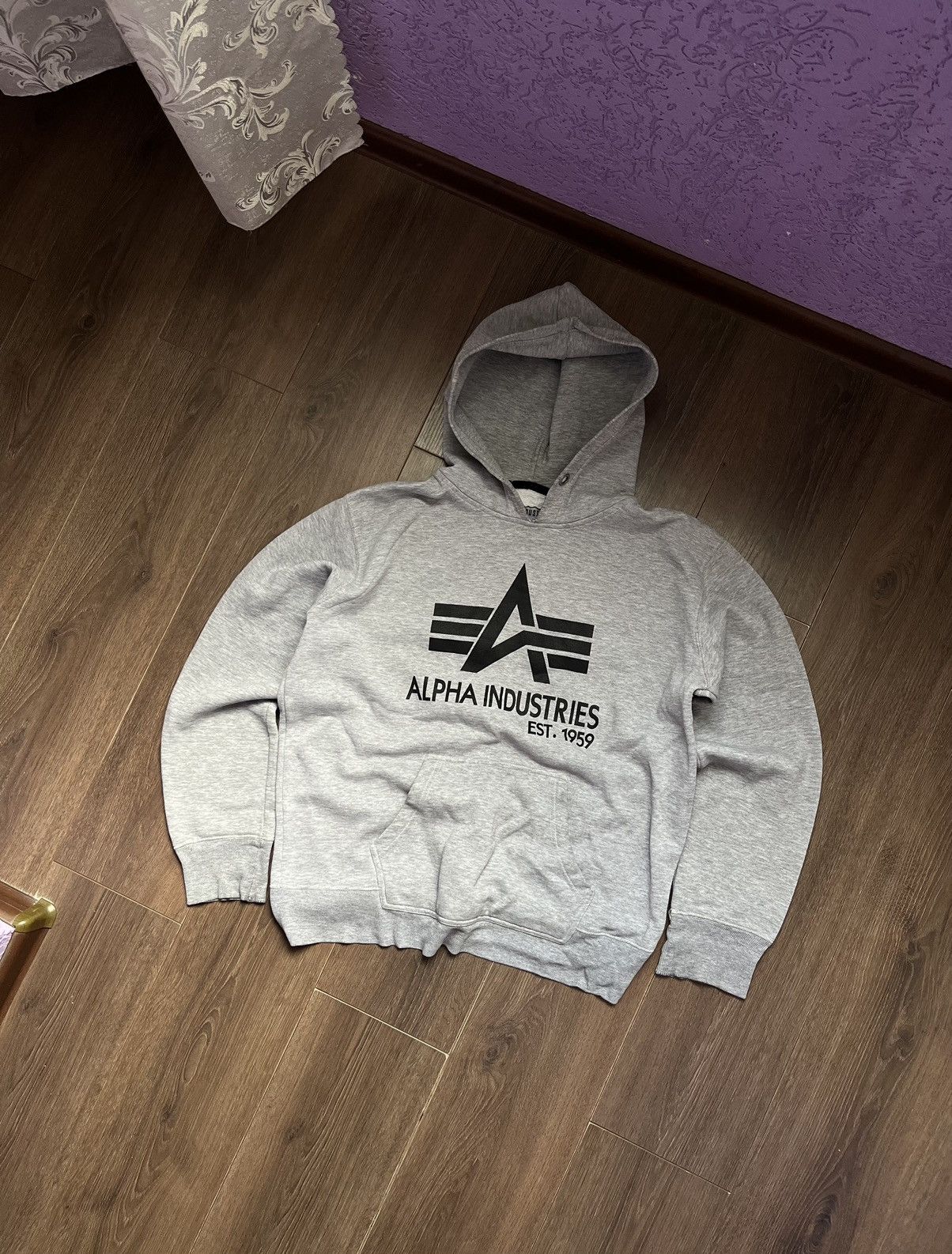 Alpha Industries × Vintage Vintage Hoodie Alpha Industries Big Logo Size US L / EU 52-54 / 3 - 1 Thumbnail