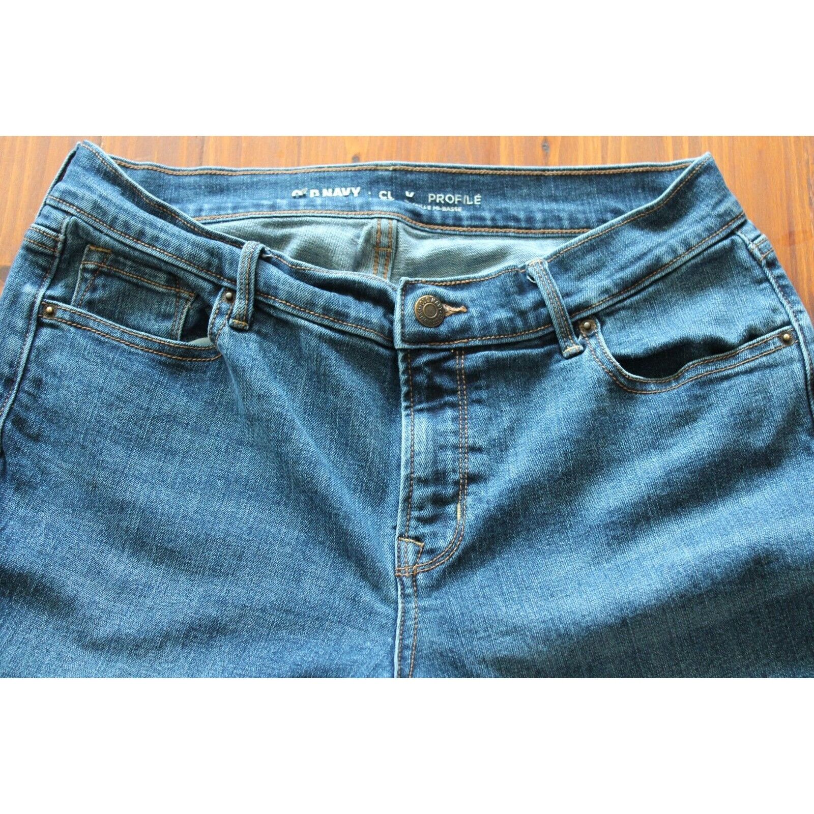 Old Navy OLD NAVY jeans womens sz 8 reg Blue Denim Outdoor Gorpcore Size 30" / US 8 / IT 44 - 4 Thumbnail