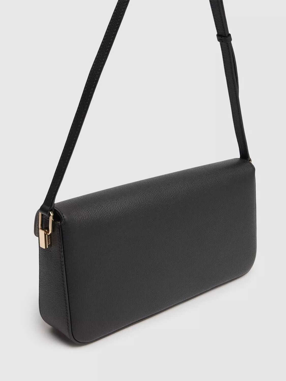 Valextra VALEXTRA Iside Black Leather Shoulder Bag New Auth Size ONE SIZE - 3 Thumbnail