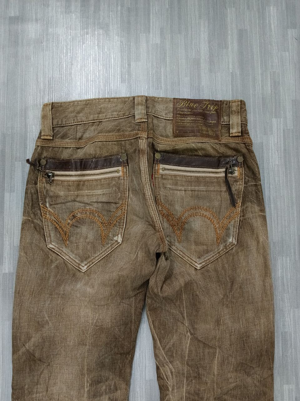 Edwin SiCK WASHED BROWN ⚡ EDWIN DENIM PANTS Size US 30 / EU 46 - 5 Thumbnail