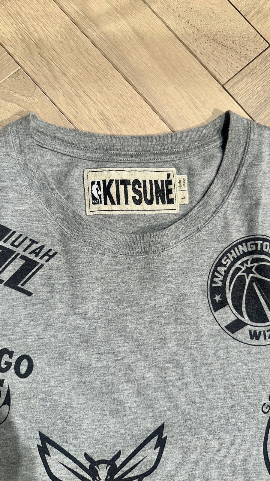 Maison Kitsune × NBA Maison Kitsuné x NBA Allover Print Tee Size US L / EU 52-54 / 3 - 3 Thumbnail
