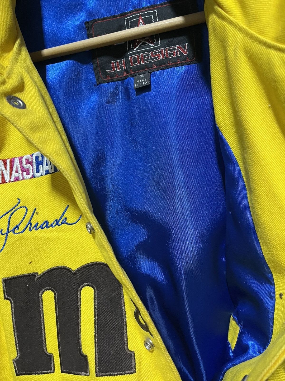 Jeff Hamilton × NASCAR × Vintage Crazy Vintage 90s M&M Jeff Hamilton NASCAR Racing Jacket Size US XL / EU 56 / 4 - 9 Thumbnail