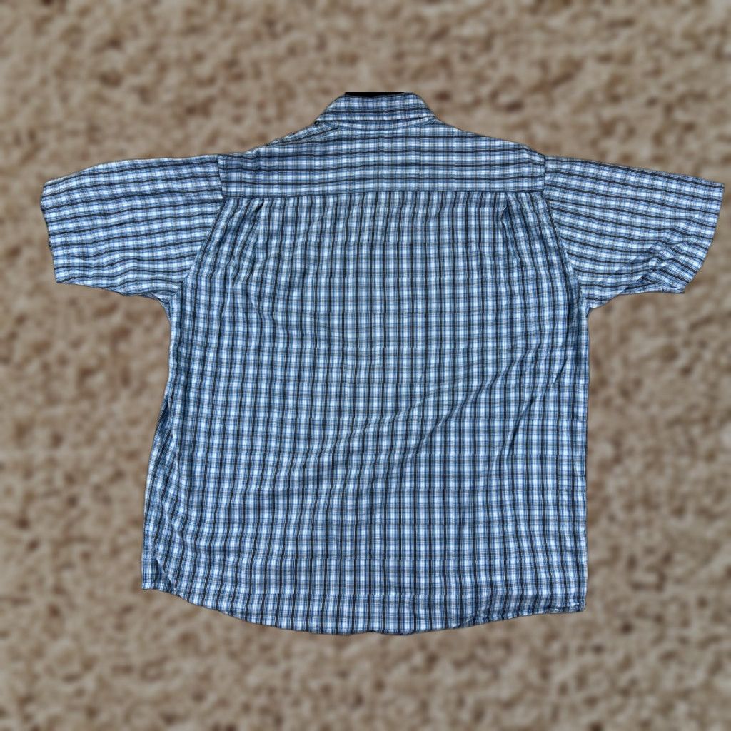 Wrangler Wrangler Shirt Mens Large Blue Plaid 100% Cotton Western Button-Up Pocket Size US L / EU 52-54 / 3 - 1 Thumbnail