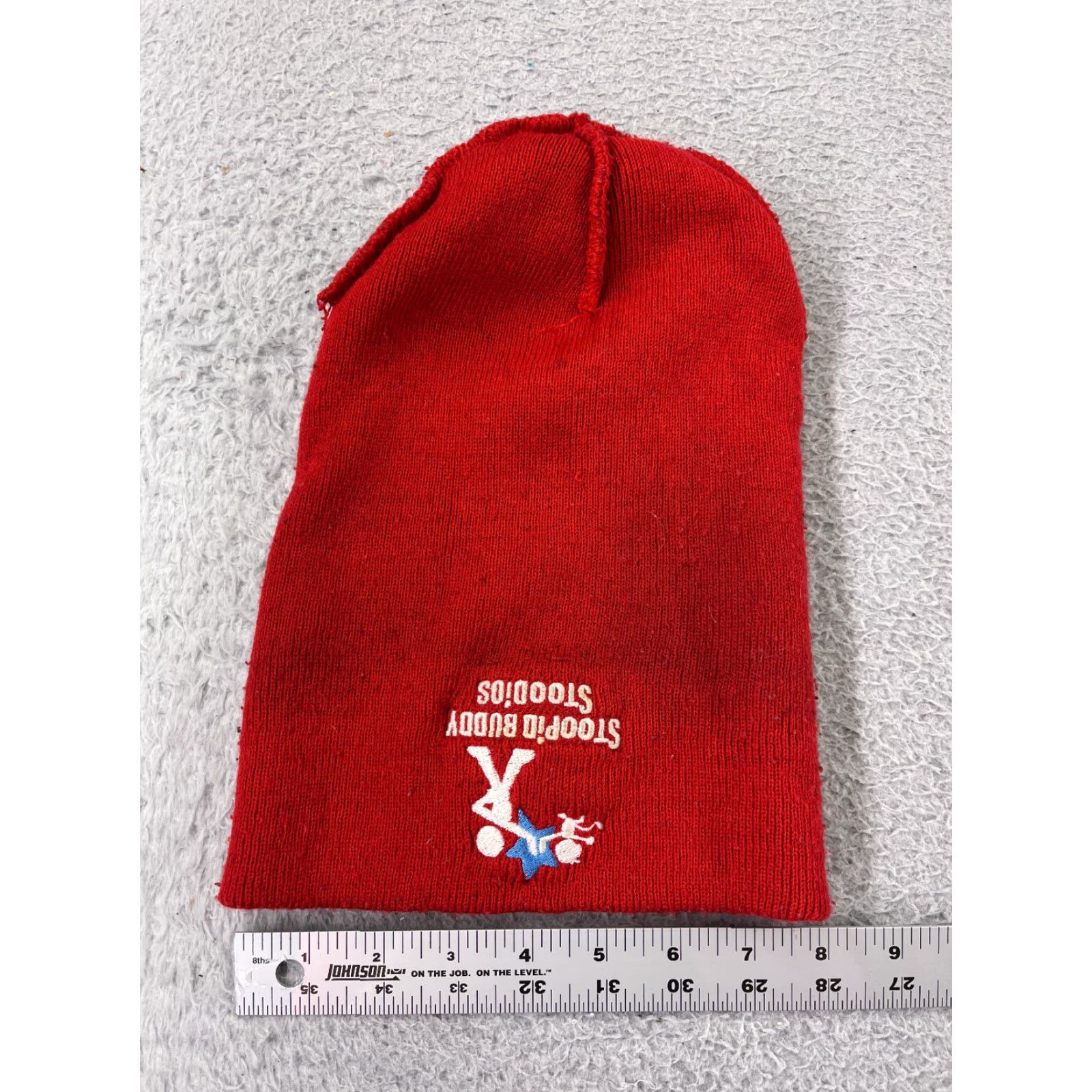 Port & Company Stoopid Buddy Stoodios Beanie Toque Hat Beanie Adult One Size Red Logo Stoopid Buddy Stoodios Beanie Toque Mens One Size Red Size ONE SIZE - 4 Thumbnail