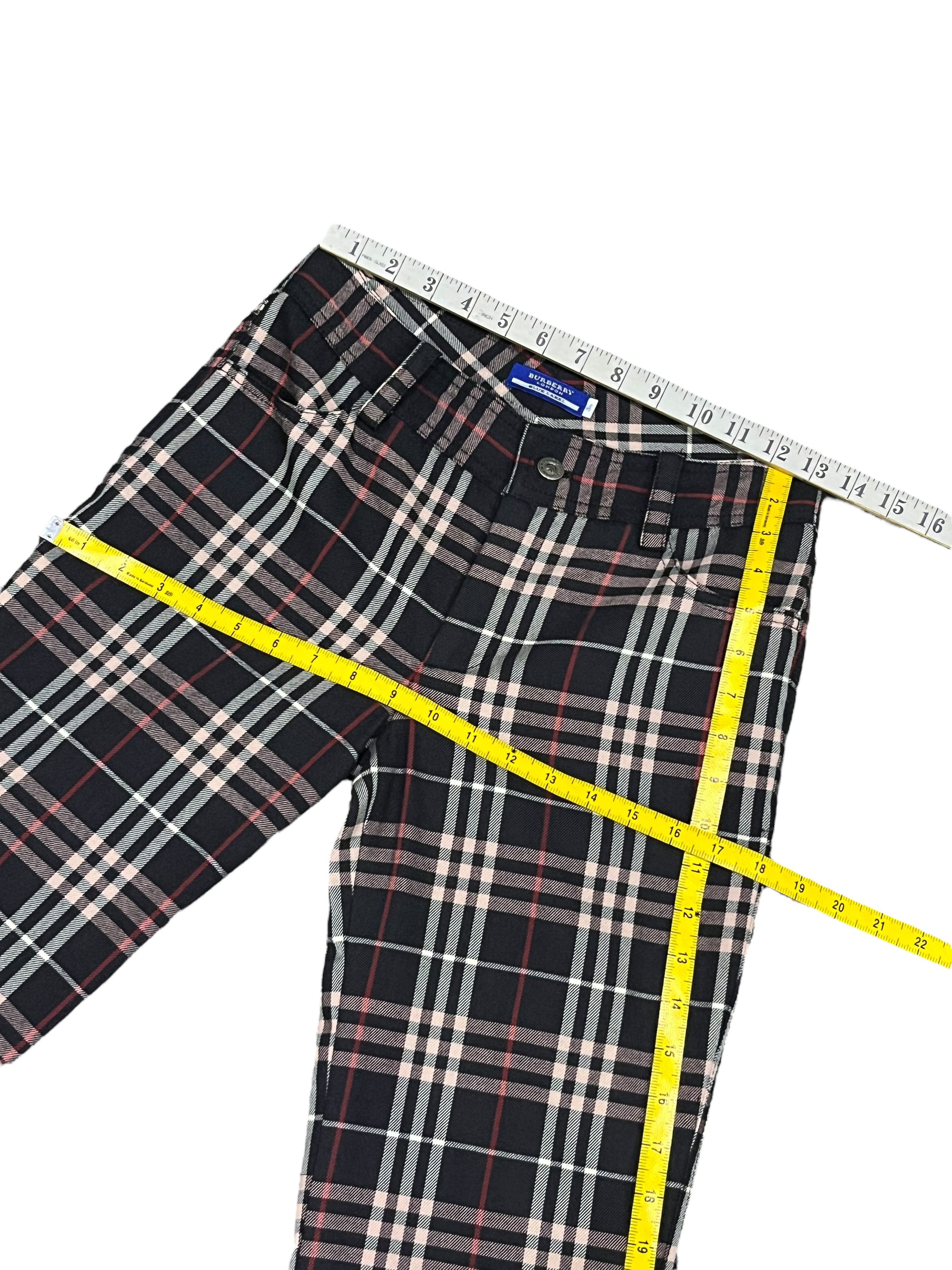 Burberry 🔥 BURBERRY NOVA CHECK BLUE LABEL Japan Woman’s Wool Pants Size US 26 / EU 42 - 15 Thumbnail