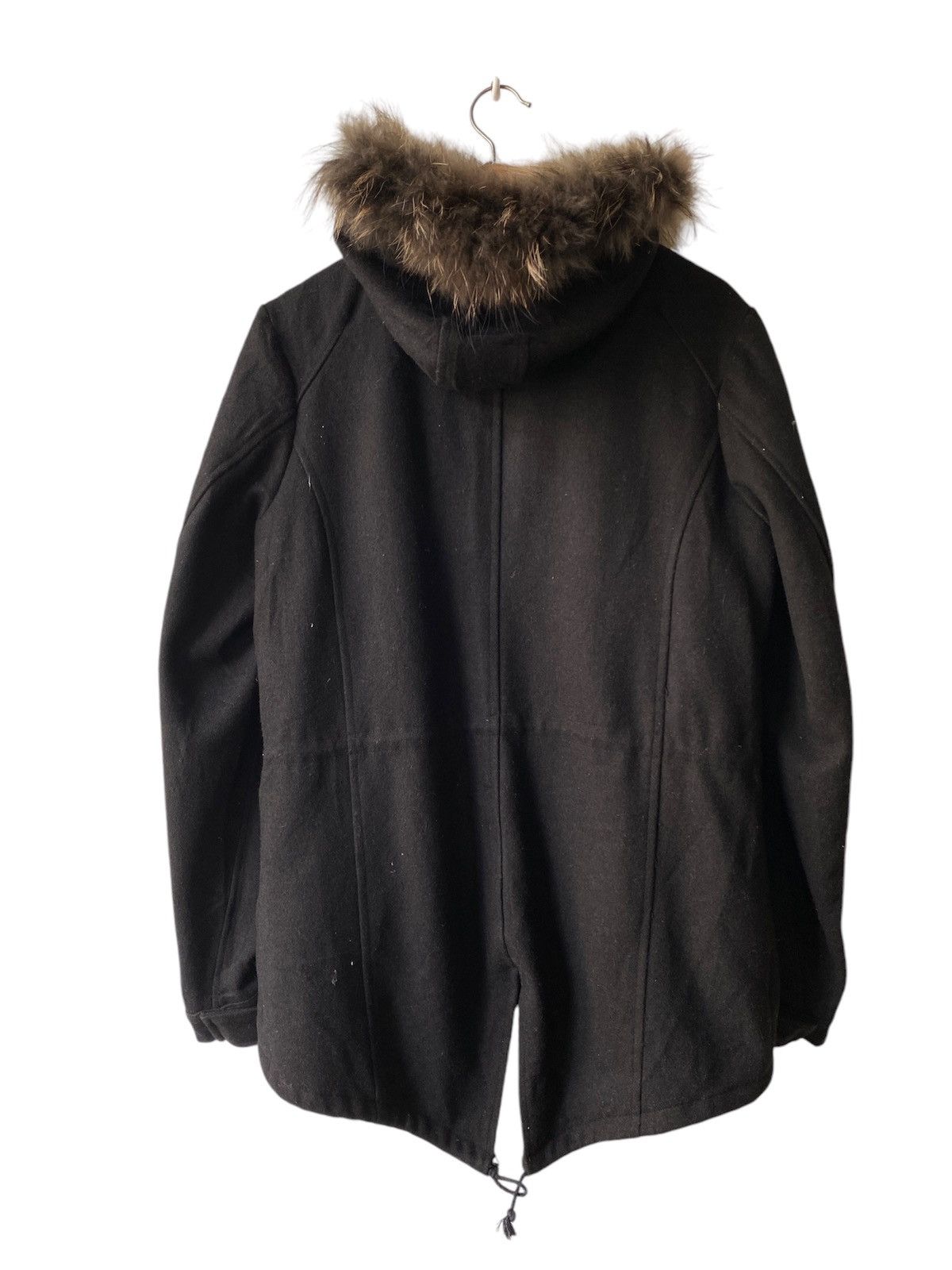 GOSTAR DE FUGA 2000s - Gostar De Fuga Wool Racoon Fur Fish Tail Jacket Size US M / EU 48-50 / 2 - 3 Thumbnail