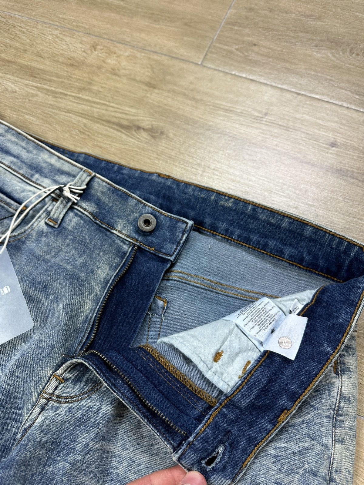 G-Star NEW🏷️ G-Star Raw 3301 Deconstructed Super Slim Denim Jeans Size US 31 - 6 Thumbnail