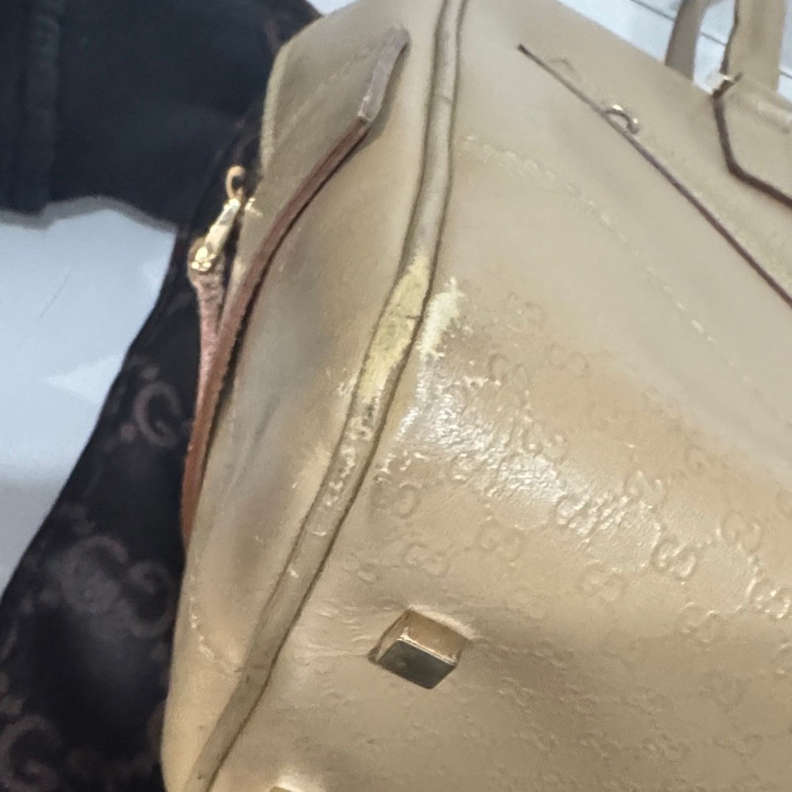 Gucci ✨ VINTAGE Gucci Micro Guccissima Leather Bowling Bag Size ONE SIZE - 11 Thumbnail