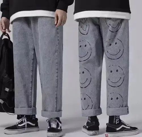 Denim jeans smile