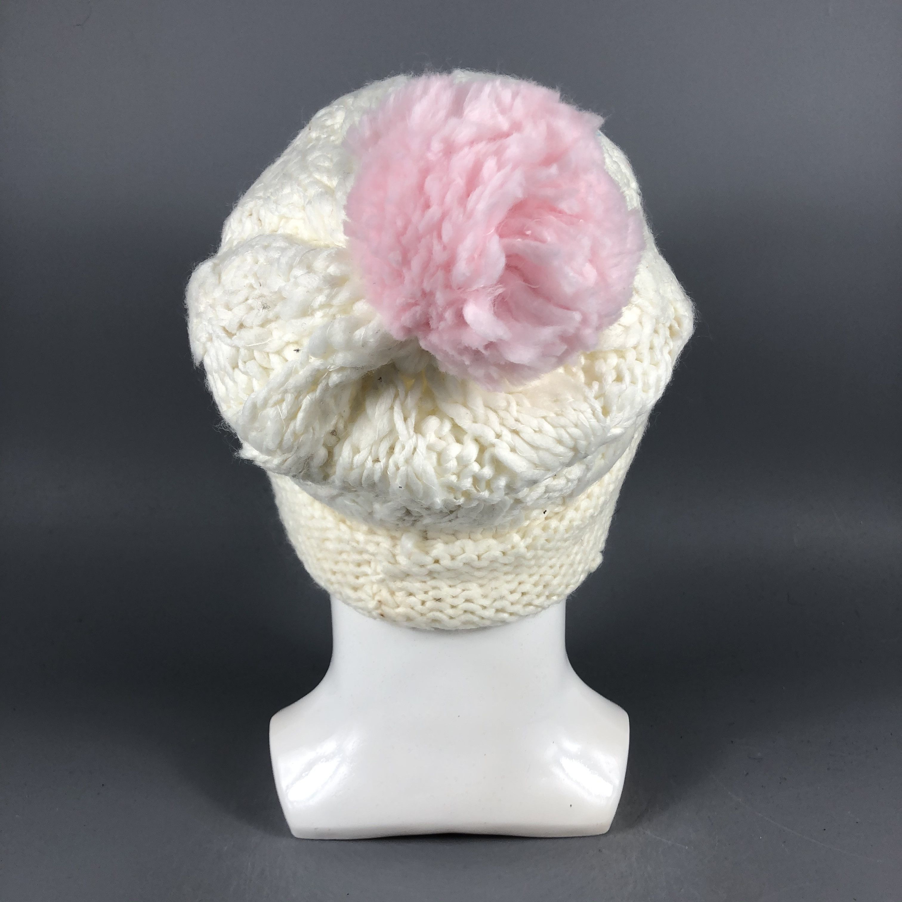 Japanese Brand × Vintage Womens Swimmer Cable Knit Beanie Snow Hat Snow Cap -D1070 Size ONE SIZE - 3 Thumbnail