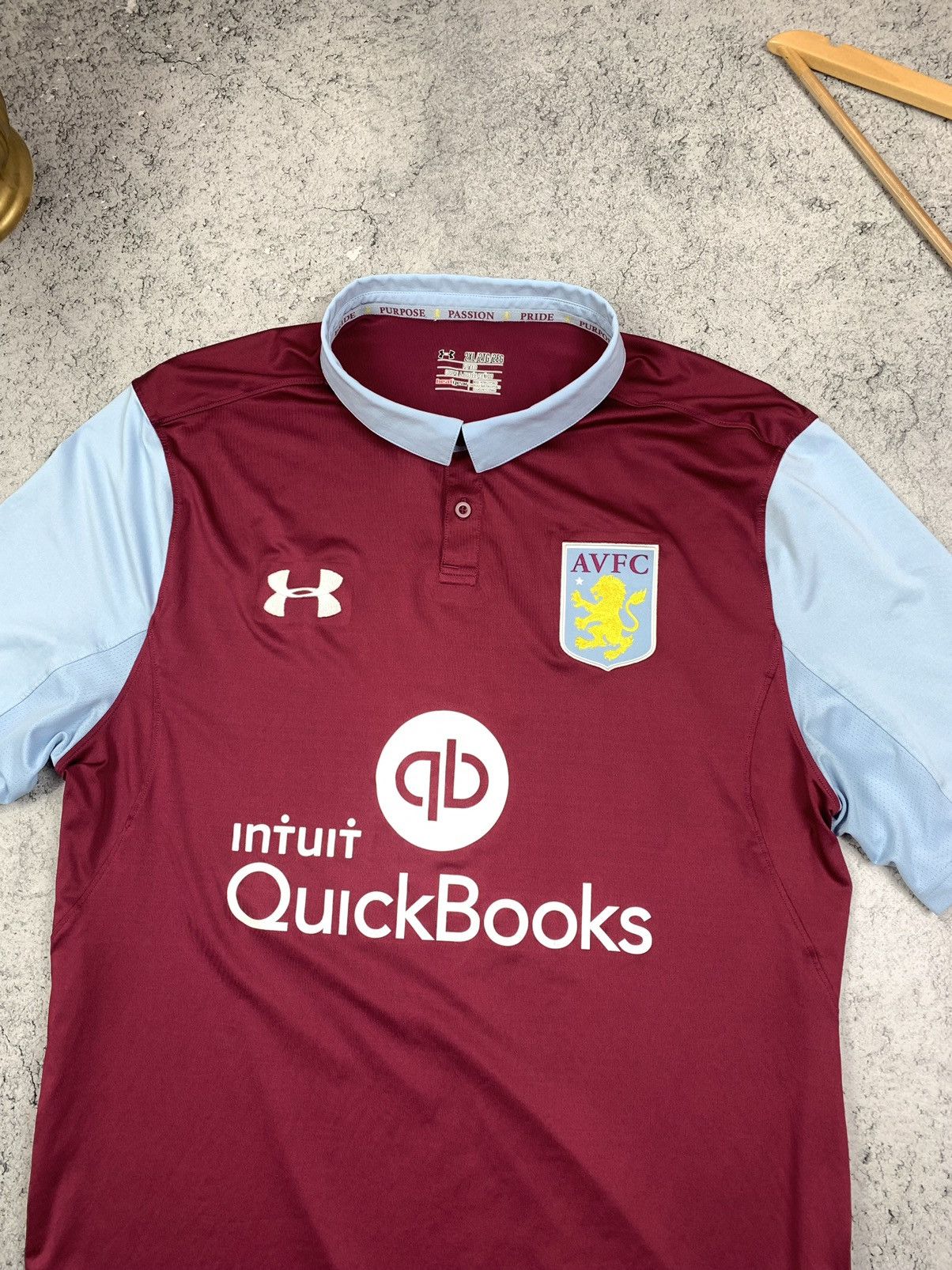 Under Armour Under Armour Aston Villa 2016-2017 Home Jersey Size XXL Size US XXL / EU 58 / 5 - 2 Thumbnail
