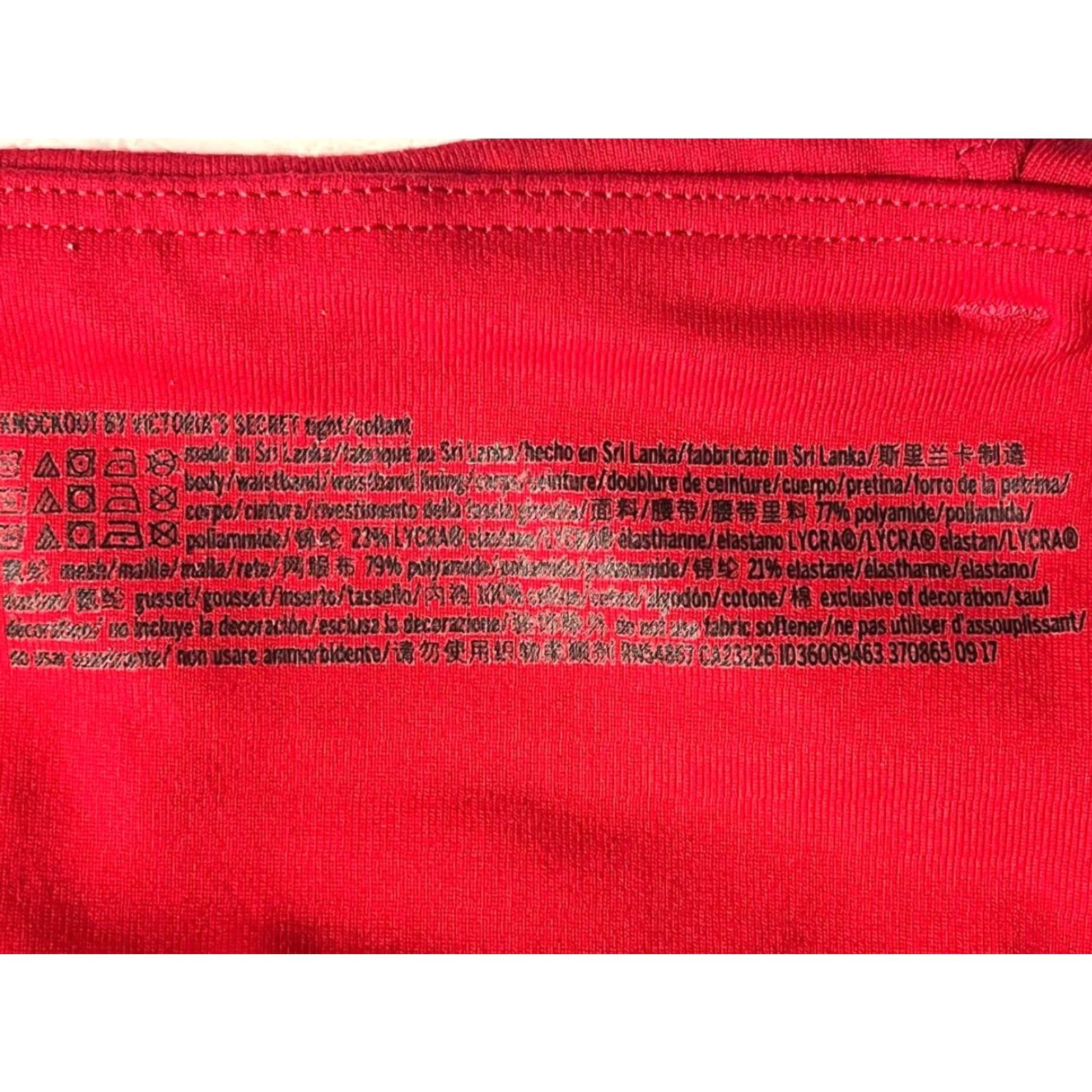 Victoria's Secret Victoria's Secret Victoria Sport Leggings XS Red Activewear Sports Womens Size 26" / US 2 / IT 38 - 7 Thumbnail