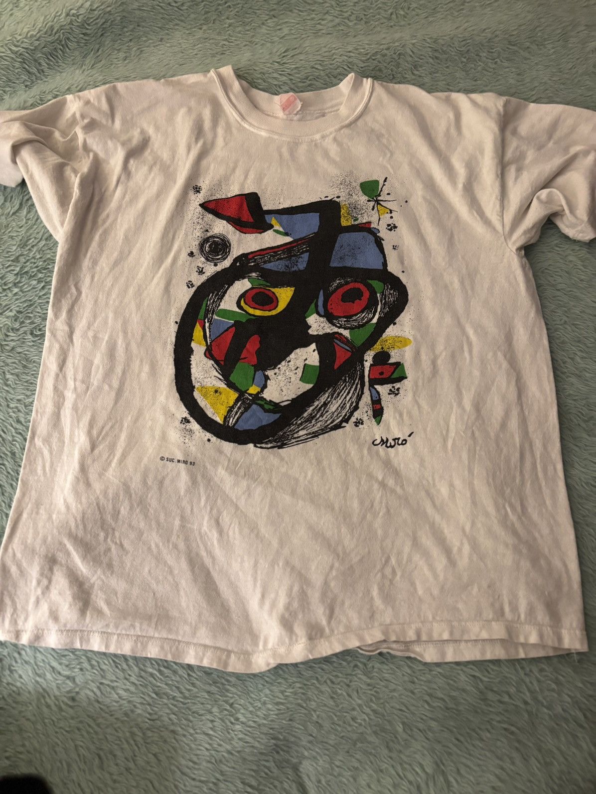 Other Vintage Joan Miro Impressionist 1993 Art T Shirt 90s Size US L / EU 52-54 / 3 - 1 Thumbnail