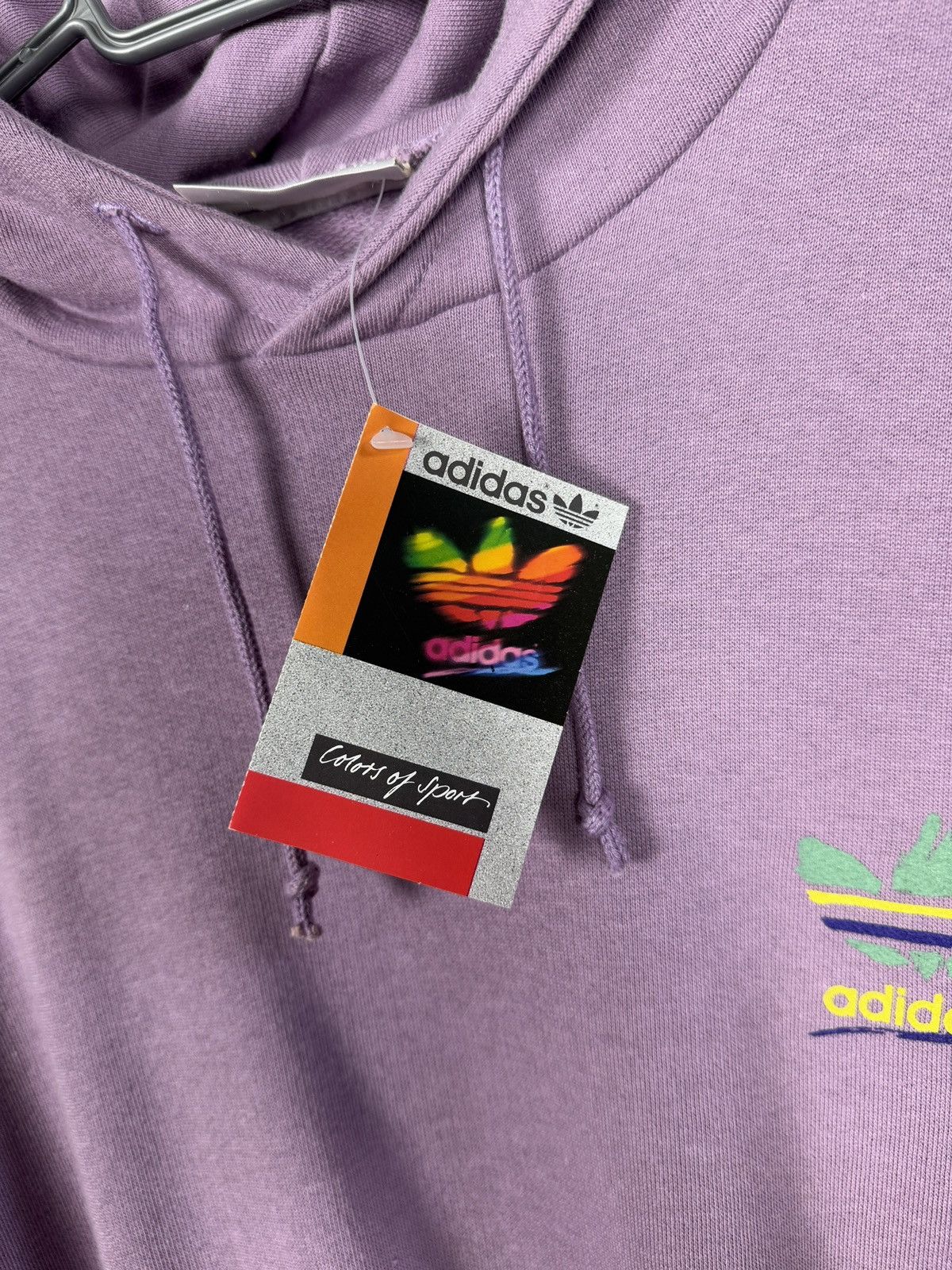 Adidas Adidas Vintage 90s Purple Hoodie Retro Trefoil Logo Size M Size US M / EU 48-50 / 2 - 7 Thumbnail