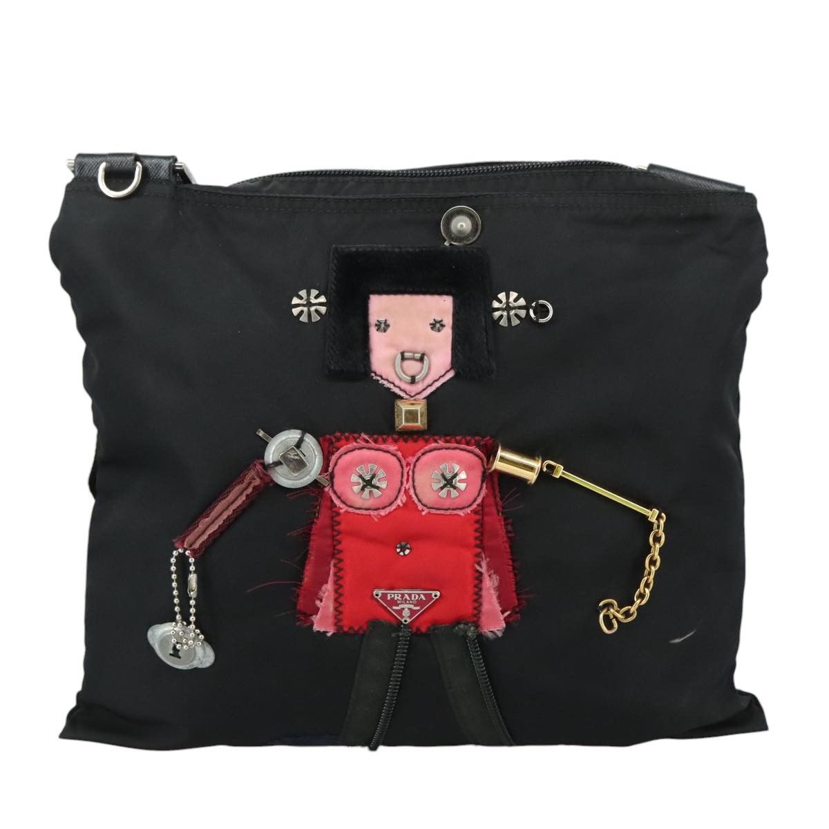 Prada Black Synthetic Shoulder Bag (Pre-Owned) Size ONE SIZE - 1 Thumbnail