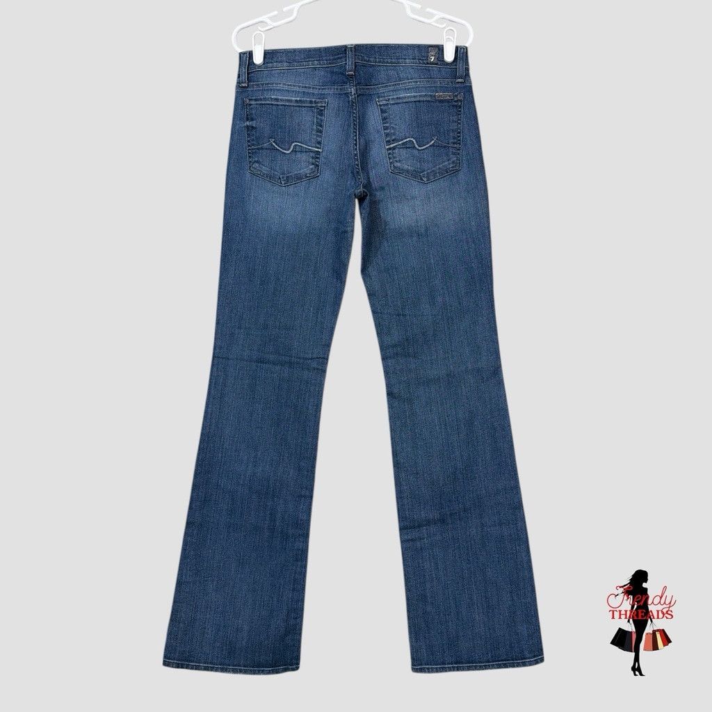 7 For All Mankind 7 For All Mankind Jeans Womens 30x34 Blue Denim Low Rise Doj Size 30" / US 8 / IT 44 - 5 Thumbnail