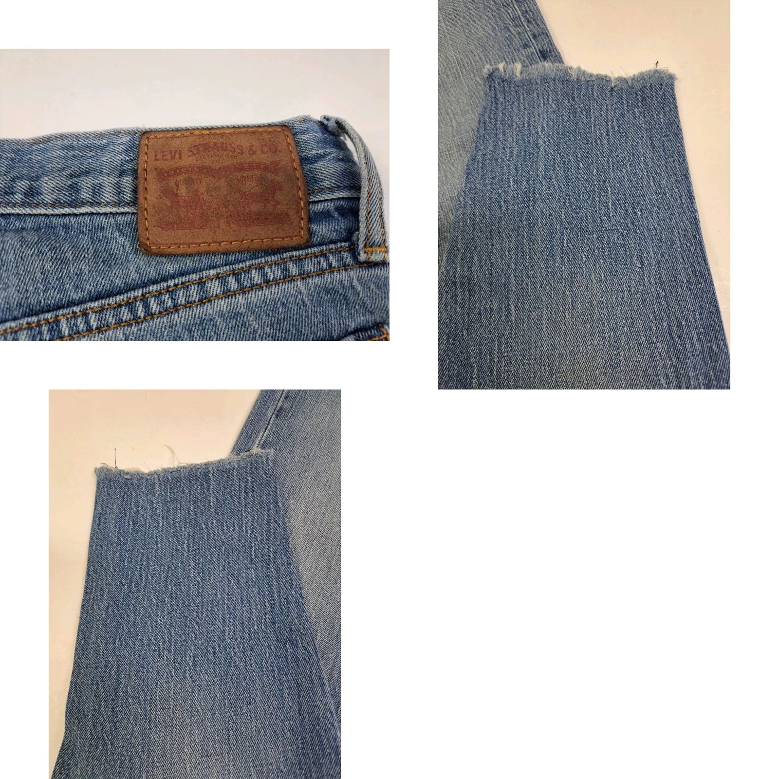 Levi's Levi's Womens Jeans Blue 27 Inseam 27 White Oak Cone Denim Button Fly Raw Hem Size 27/27 Regular Rise High Vintage: No MPN 7206 7206 ( Denim ) Size 27" / US 4 / IT 40 - 8 Thumbnail
