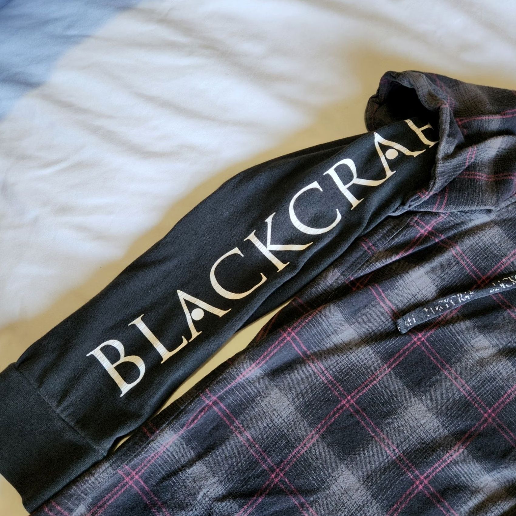Vintage BlackCraft Cult Hooded Button Shirt S Red Grey Black Plaid Gothic Grunge Mens Size US S / EU 44-46 / 1 - 4 Thumbnail