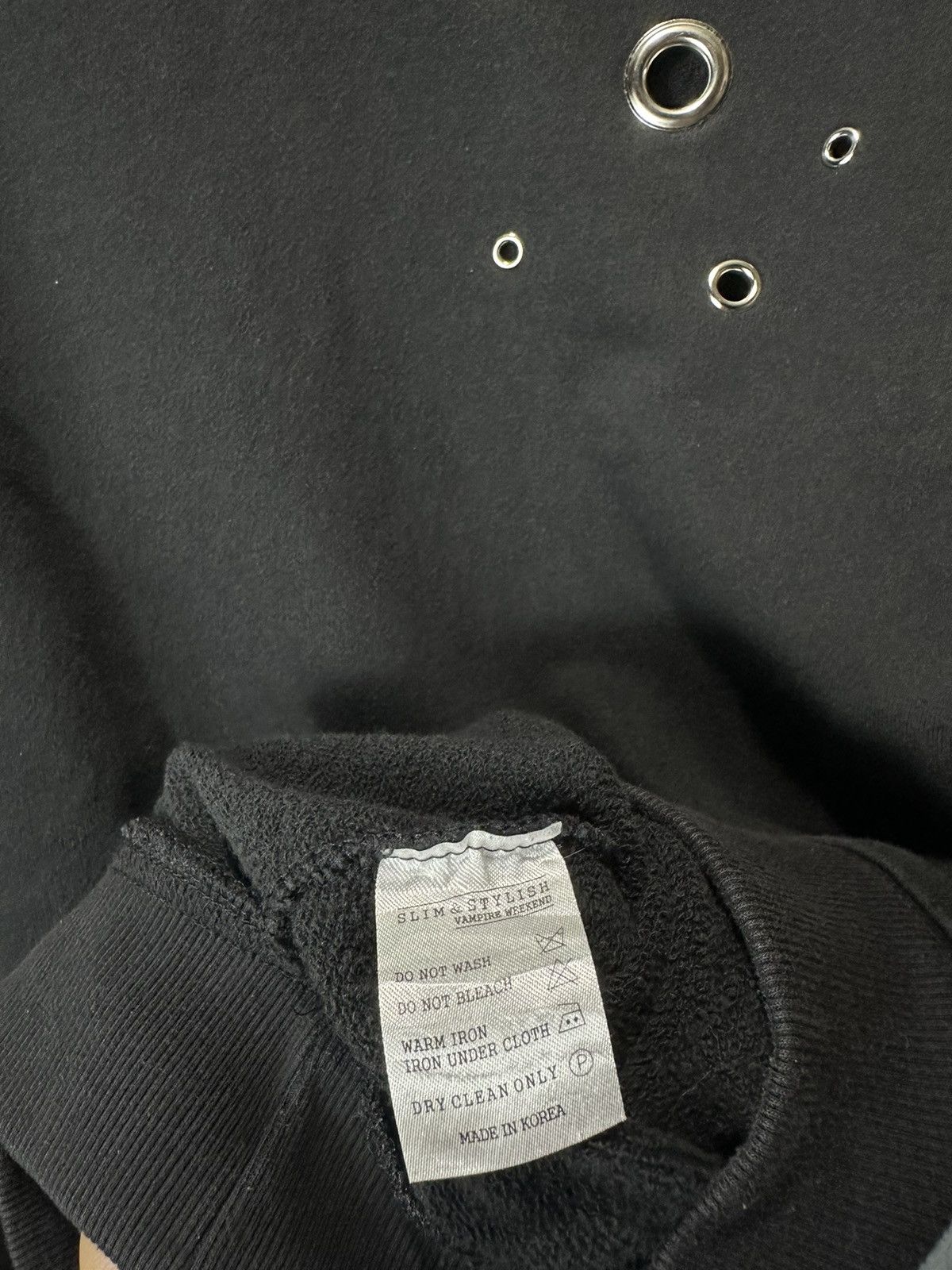 Isamu Katayama Backlash SICK FADED VAMPIRE WEEKEND STUDDED BLACK HOLE SWEATSHIRT Size US L / EU 52-54 / 3 - 8 Thumbnail