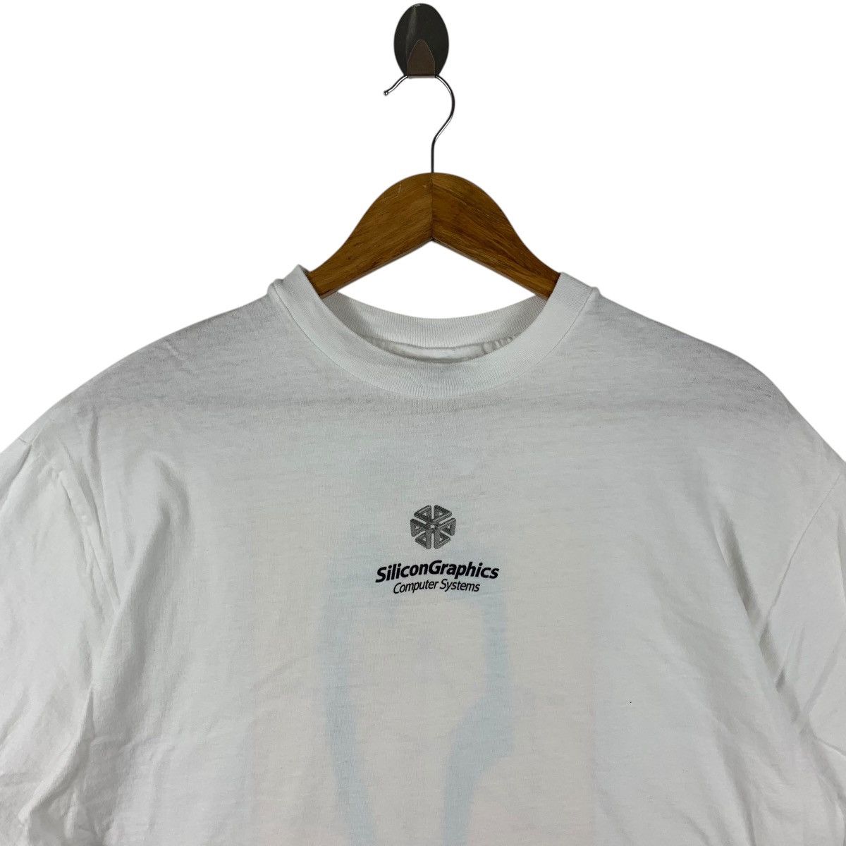 Hanes × Vintage Vintage 90s SILICON GRAPHICS computer software tee Size US L / EU 52-54 / 3 - 3 Thumbnail