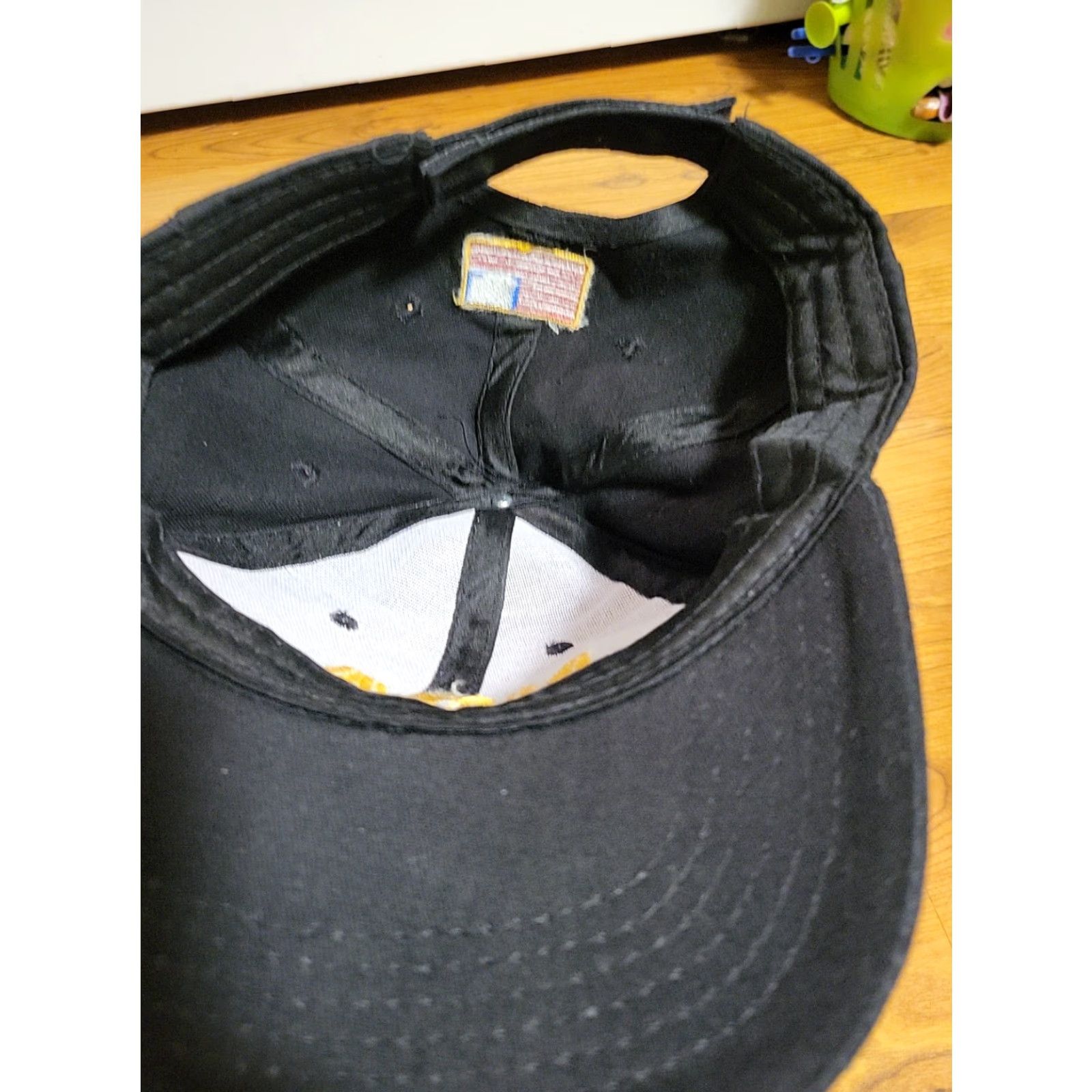 Vintage VINTAGE NRA Golden Eagles Embroidered Black Adjustable USA Flag Hat Baseball Cap Men One Size Cotton Canvas USA Flag Embroidered Adjustable Mens Size ONE SIZE - 6 Thumbnail
