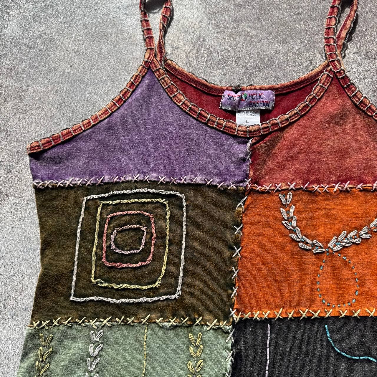 Hysteric Glamour × Japanese Brand Nepal Y2K Grunge Hippie Retro Tank Top Size L / US 10 / IT 46 - 3 Thumbnail