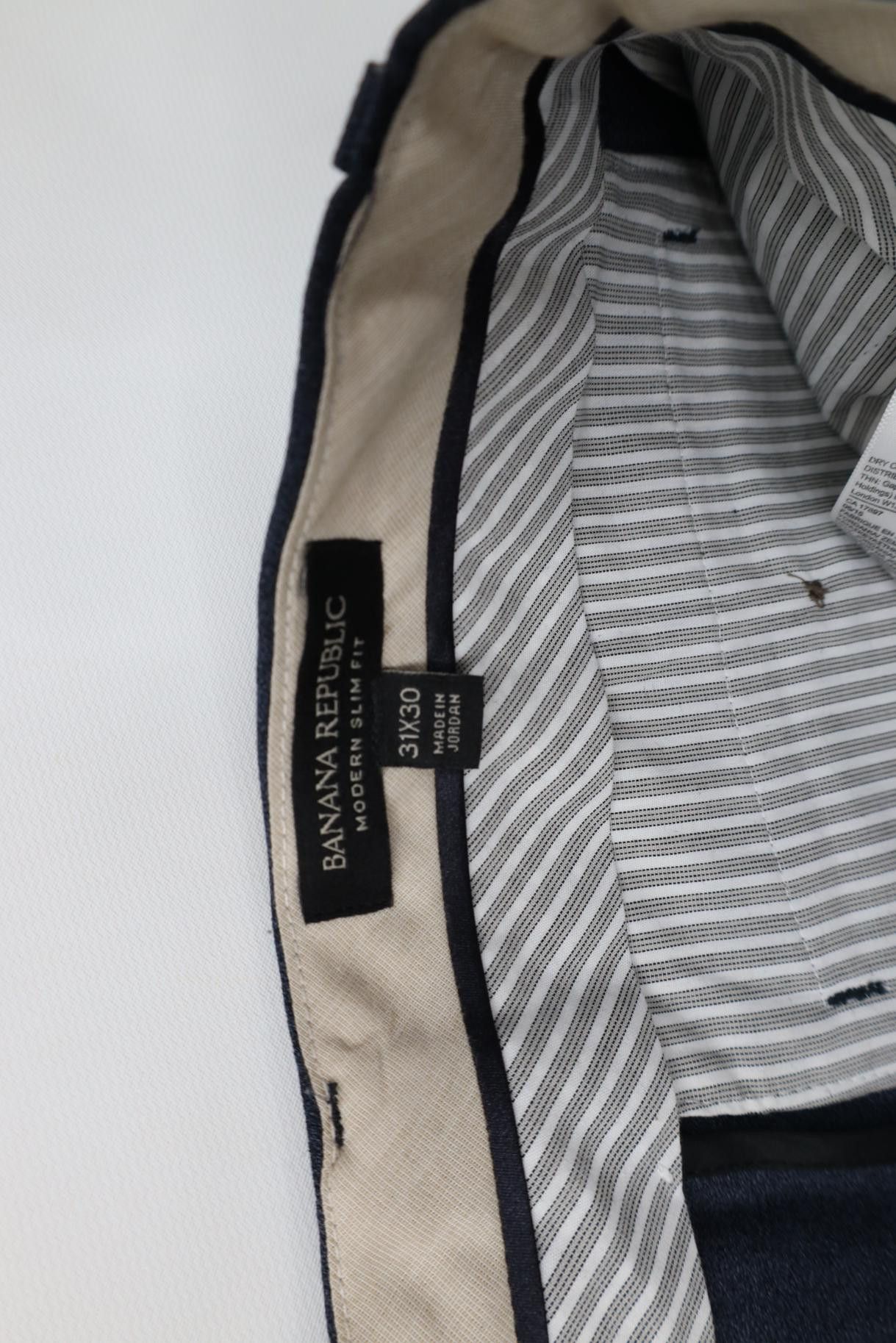 Banana Republic Banana Republic Slim Fit Wool Knit Chino Pants Trousers Blue Size US 31 - 8 Thumbnail