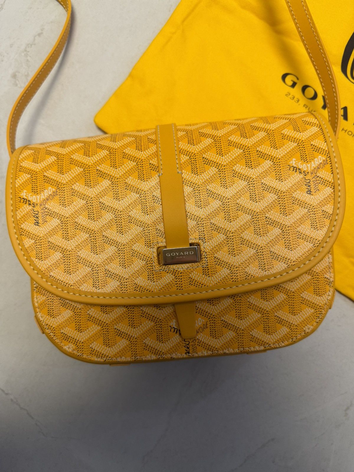 Goyard PM Belvedere Yellow Monogram Bag