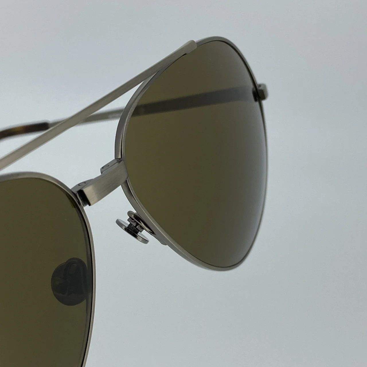 Ann Demeulemeester Ann Demeulemeester Sunglasses Brushed Silver and Brown Size ONE SIZE - 10 Thumbnail