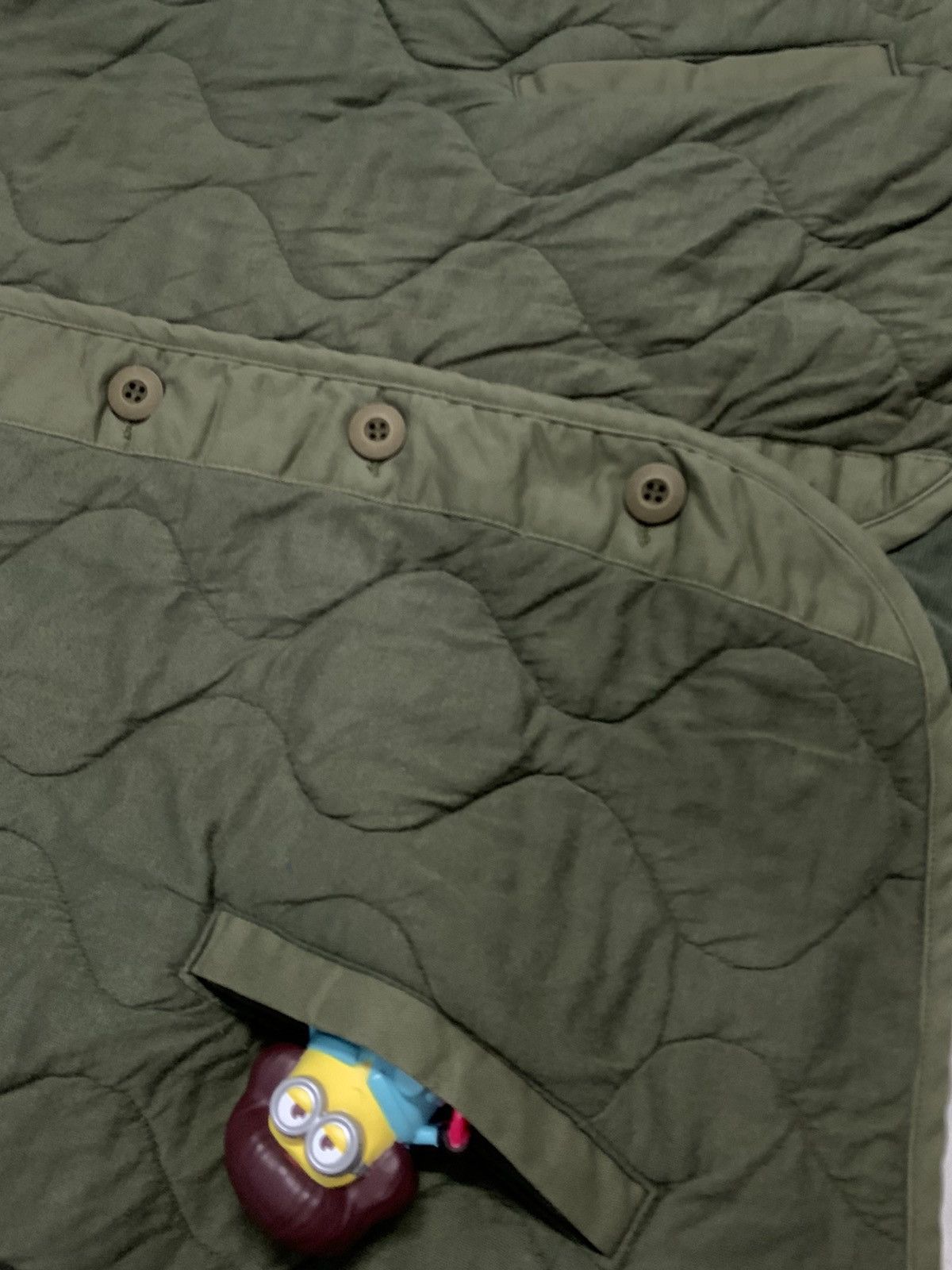 Issey Miyake Japanese Brand Lepsim Quilted Army Green Softshell Cardigan Size US M / EU 48-50 / 2 - 7 Thumbnail