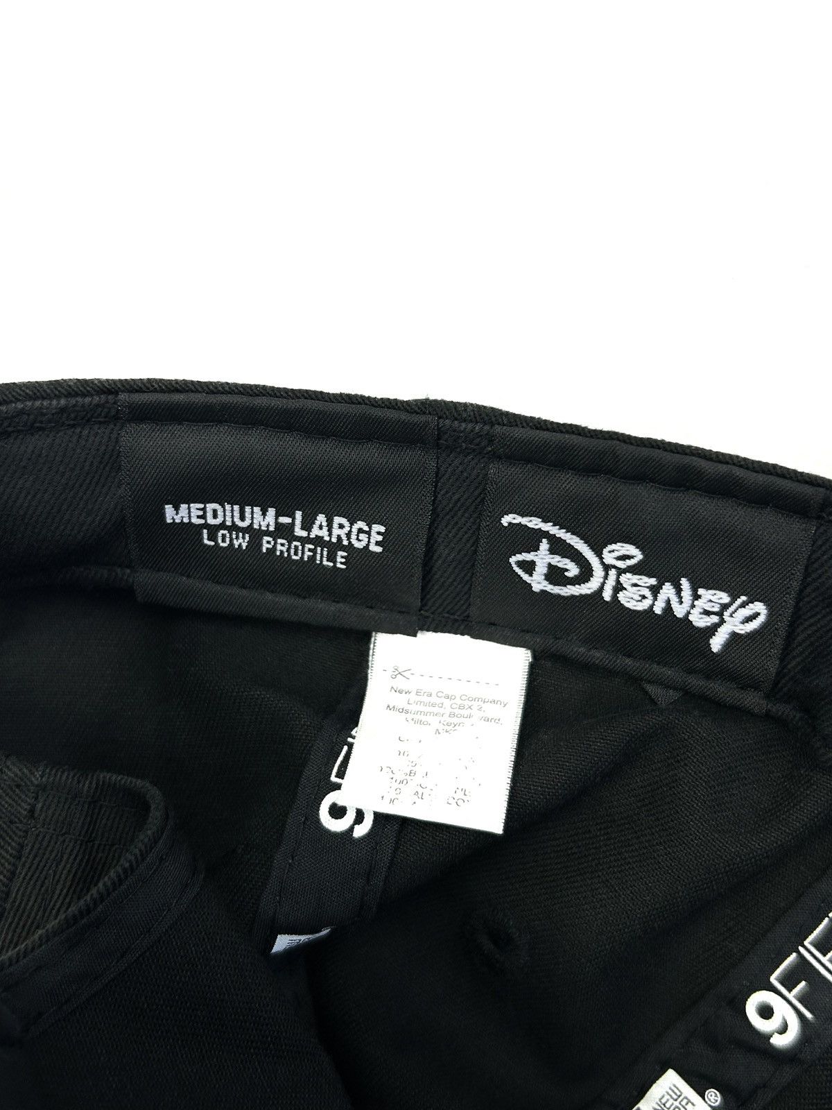 Disney rare Mickey Mouse Vintage New Era x Disney Cap Black Hat Y2K Size ONE SIZE - 9 Thumbnail