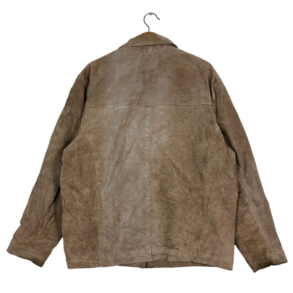 Genuine Leather 🔥90’s Vintage Genuine Leather Jacket St John Bay Map Lining Size US M / EU 48-50 / 2 - 7 Thumbnail