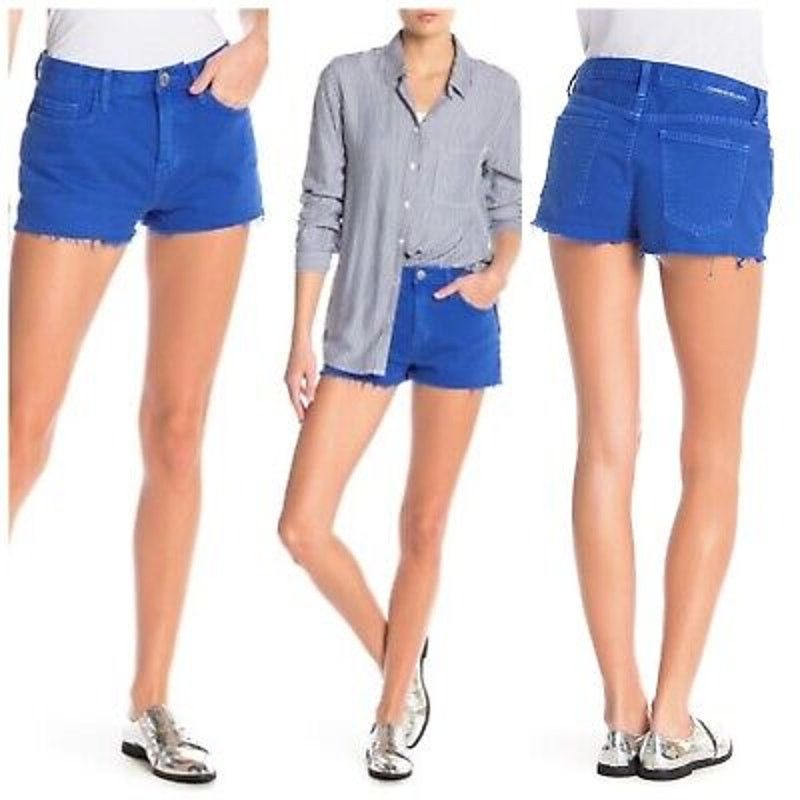 Current/Elliot NWT Current/Elliott Women's 25 Boyfriend Denim Shorts Blue Size 25" / US 0 / IT 36 - 1 Thumbnail