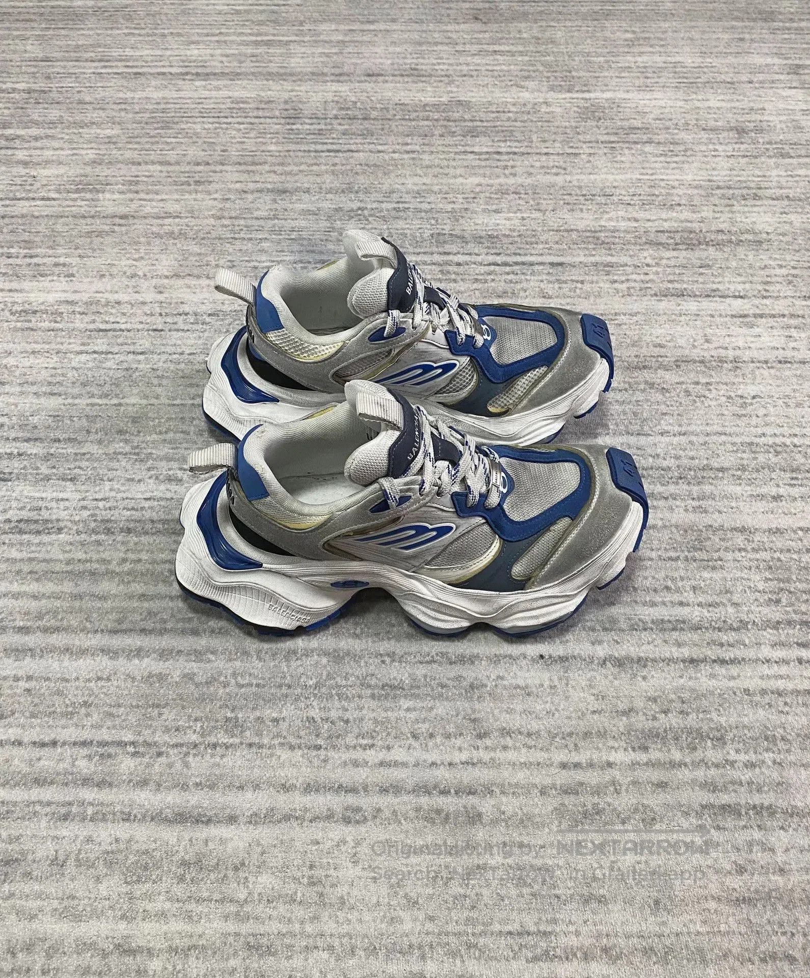 Balenciaga Balenciaga White Blue Thick Sole Dad Sneakers. Size US 8 / EU 41 - 2 Thumbnail